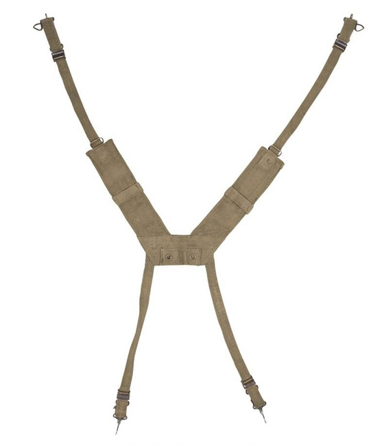 Belgian M56 Cotton Field Suspenders Used