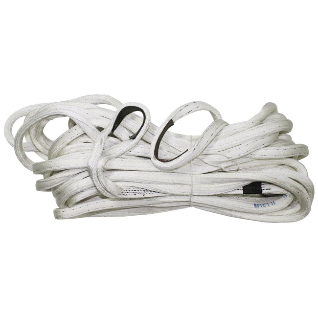 US fabric webbing, 2 cm thick, ca.29 m long, white, like new