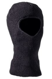 ACRYLIC MASK/BALACLAVA WITH ONE HOLE - BLACK