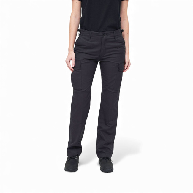 Womens BDU Pants - Ripstop - Black - Brandit