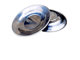 Stainless steel plate for dessert, Romanian Military surplus