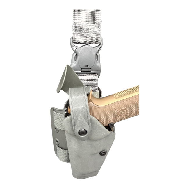 Detachable tactical holster - Safariland Mod. 6005 SLS - left-side attachment - Foliage Green