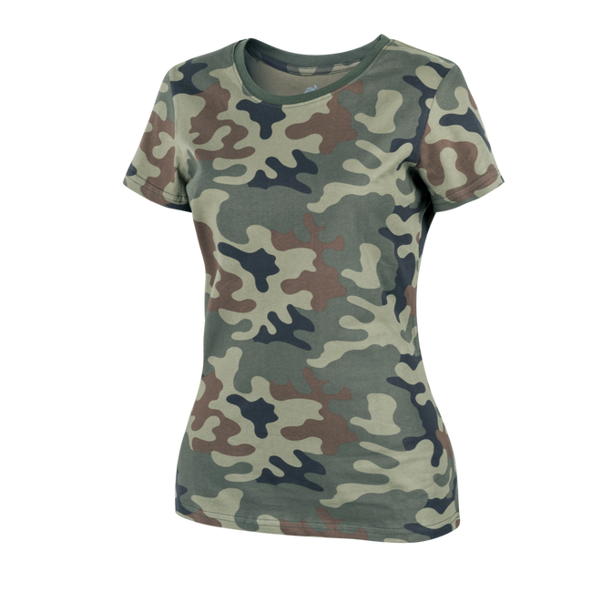 WOMEN'S COTTON T-SHIRT - Helikon-Tex® - PL WOODLAND