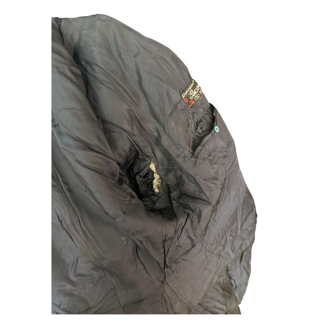 Navy blue wool coat with red epaulettes - Romanian military surplus - Used