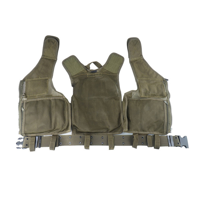 USMC TACTICAL COMBAT VEST - WITH NET AND BELT - Mil-Tec® - OD