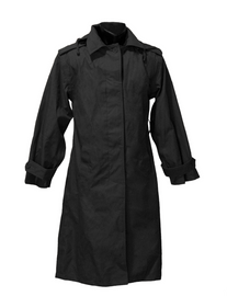 TRENCHCOAT, RAIN COAT - ROMANIAN ARMY - BLACK