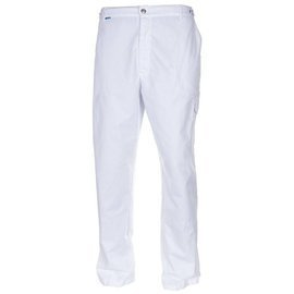 WORK PANTS - WHITE - NETHERLANDS MILITARY SURPLUS - USED