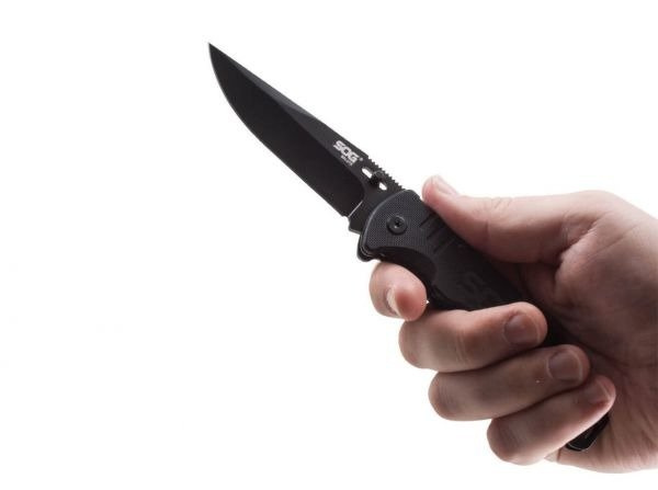 SOG Salute Black Pocket Knife