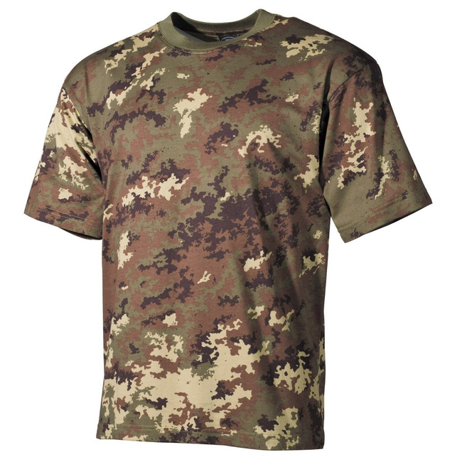 SHORT SLEEVE T-SHIRT - AMERICAN ARMY STYLE - MFH® - VEGETATO CAMOUFLAGE