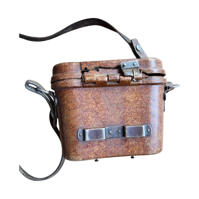 BINOCULAR CASE - 8x30 - RARE BAKELITE MODEL SOVIET ARMY MILITARY SURPLUS - USED - DEFECTIVE CAP