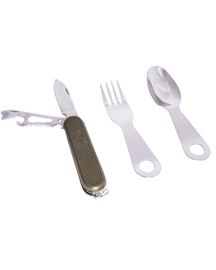 EATING UTENSIL WITH POCKET KNIFE