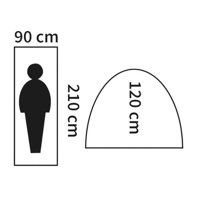 TENT FOR 1 PERSON - MONODOM - OD GREEN - MFH