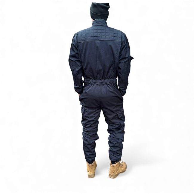 Winter Softshell Coverall For Gendarmes - With JANDARMERIA Patch And Tricolor Emblem - Navy Blue - Lecter Tactical