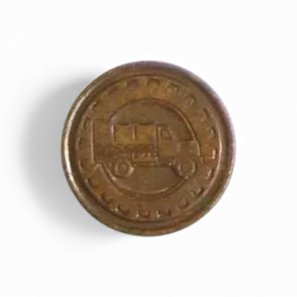 Rank Insignia - Motor Transport - Hungarian Army Military Surplus - Bronze - Like New