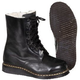 BW WINTER FLIGHT BOOTS - LAMBSKIN - MILITARY SURPLUS - USED