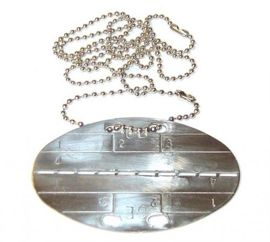 GERMAN DOG TAG SET W/ CHAINS IMPORT