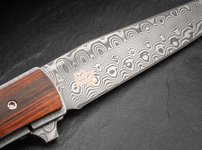 DAMASCUS KNIFE URBAN TRAPPER COCOBOLO - BOKER PLUS