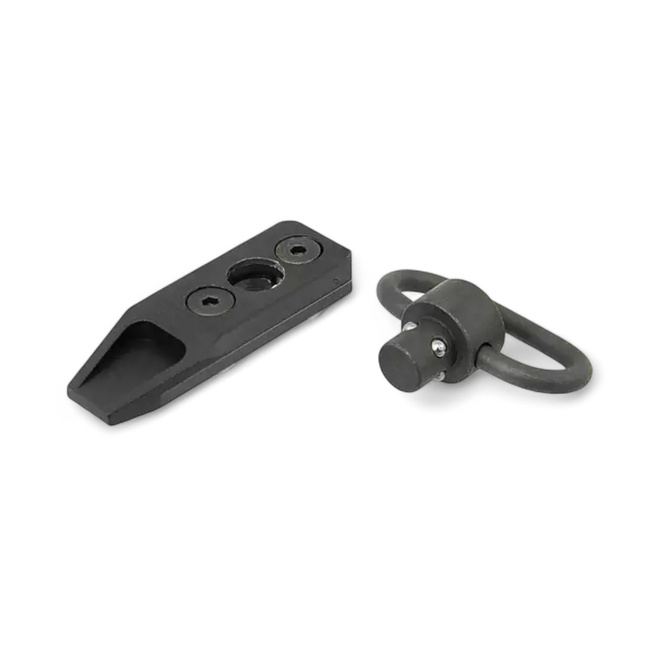 Quick detachable sling mount with pivot for Key-Mod handguard - Black - Big Dragon