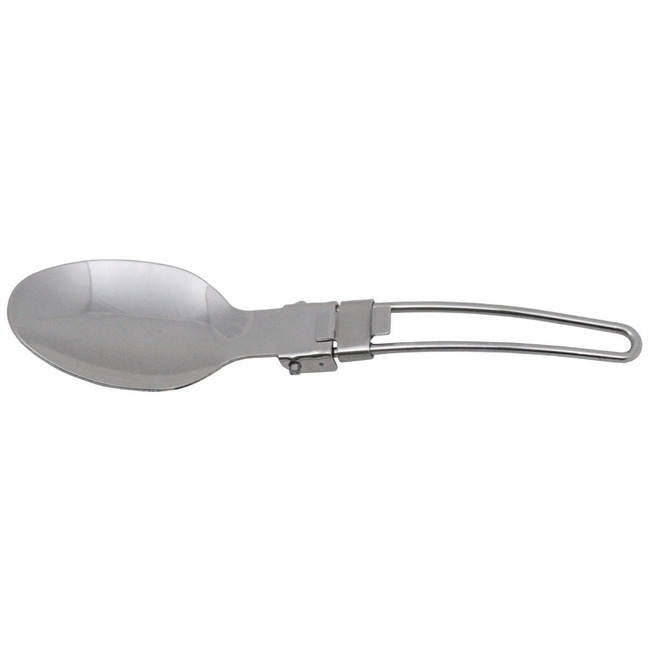 Spoon, foldable, stainless steel