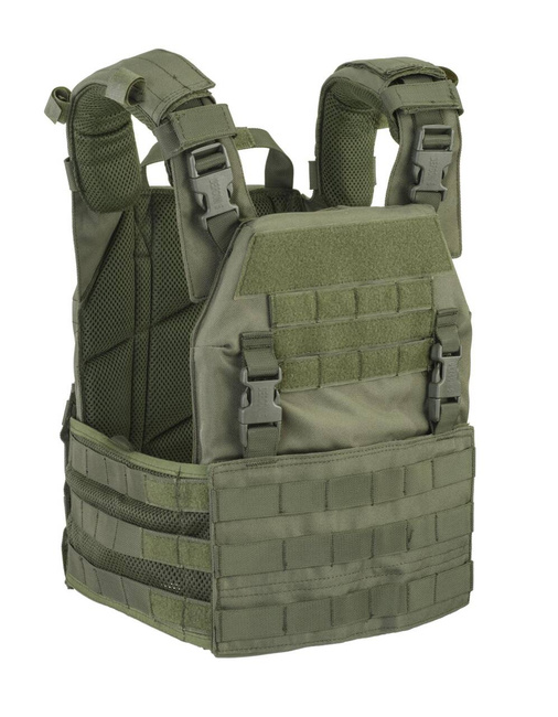 TACTICAL VEST FOR BALLISTIC PLATES - DEFCON 5 - OD