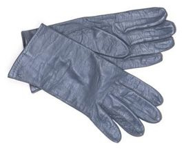 Original Leather Gloves, Unlined - German Army Bundeswehr Military Surplus - Grey - Used
