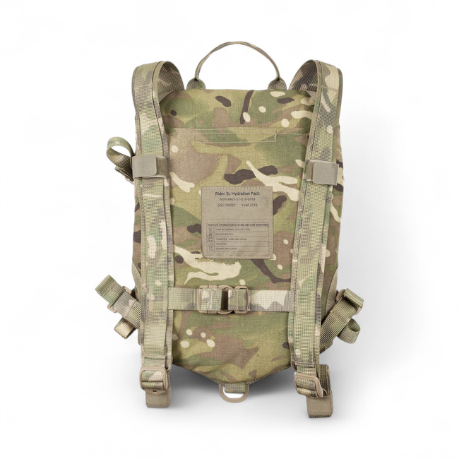 Insulated Hydration Pack – Rider – TPU Bladder – British Army Military Surplus UK – MTP Camo – 3L – Used