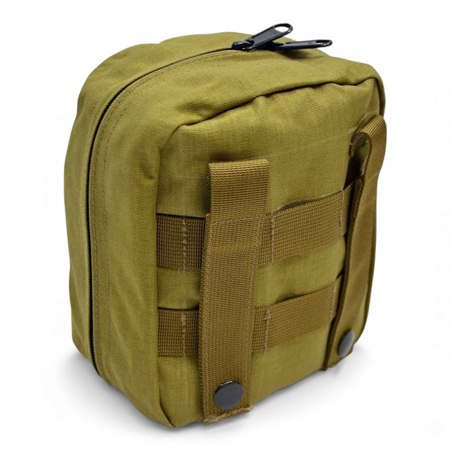 Utility Pouch - Rubber - MOLLE - Dutch Army Military Surplus - Khaki - Used