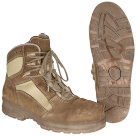TROPICAL BOOTS - MINENSUCHER - S3 - GERMAN ARMY MILITARY SURPLUS BW - KHAKI - USED