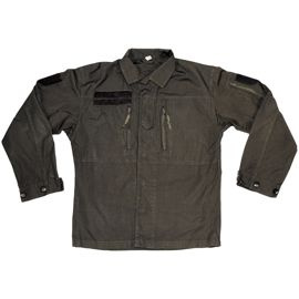 AUSTRIAN FIELD JACKET - RIP STOP - BLACK DYED - USED