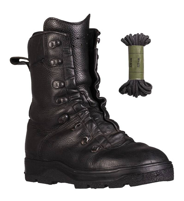 GERMAN DMS LEATHER COMBAT BOOTS NEW SOLE USED