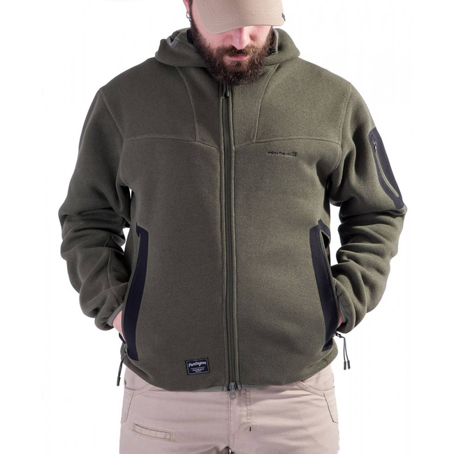 FLEECE SWEATER - "FALCON PRO" - PENTAGON® - CAMO GREEN