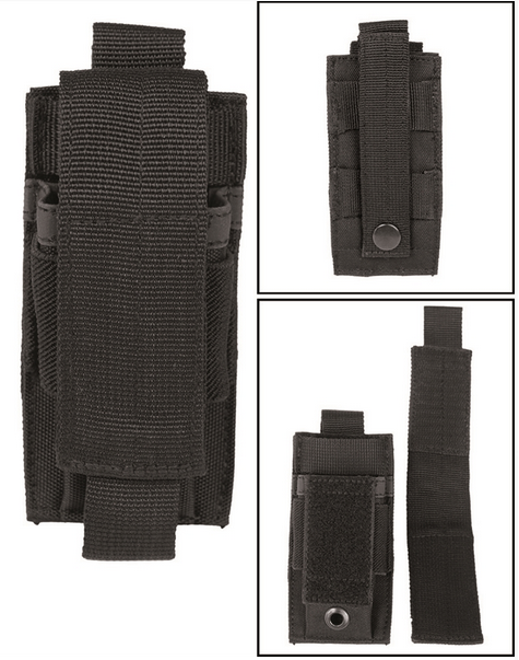 PISTOL MAGAZINE HOLDER - BLACK - MIL-TEC