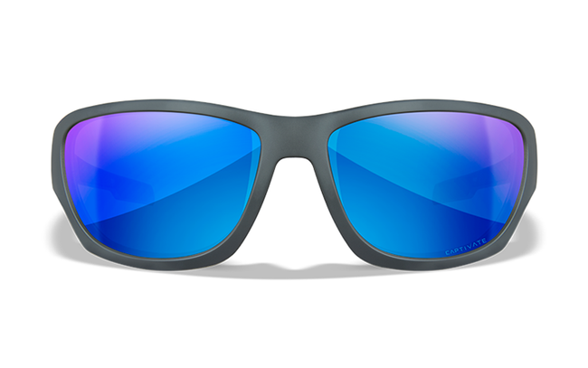 SUNGLASSES - WX CLIMB - CAPTIVATE™ POLARIZED LENSES, MATT GREY FRAME - Wileyx®