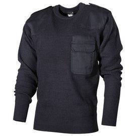 BW PULLOVER - WITH CHEST POCKET - NAVY BLUE