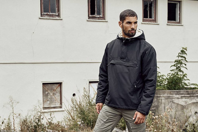 WINDBREAKER SHERPA - BLACK - BRANDIT