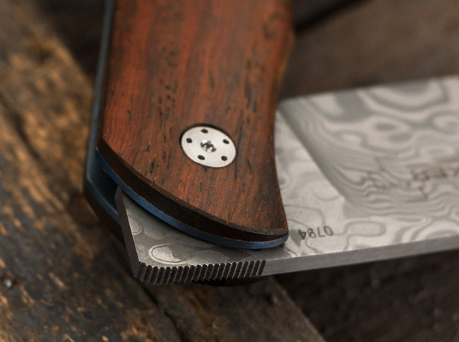 DAMASCUS KNIFE EXSKELIBUR I COCOBOLO - BOKER PLUS