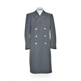 GERMAN ARMY OVERCOAT - GREY - MILITARY SURPLUS - USED