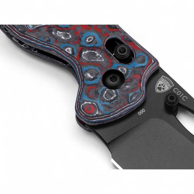 EDC Pocket Knife Sheepdog C01C CF Nebula - Blue