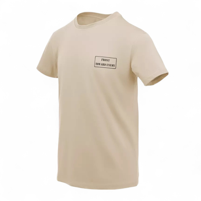 Classic Cotton T-Shirt with Tactical Theme – Toward Enemy – Khaki – Helikon-Tex