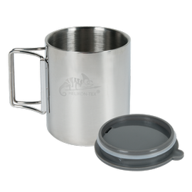 STAINLESS STEEL THERMO CUP WITH LID AND POUCH - 250 ML - Helikon-Tex