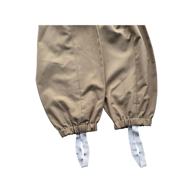 Pants with elastic - Romanian Army Military Surplus - Brown/Olive - in good condition