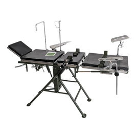Folding Operating Table - Model 3 MT, 1974 - Stainless Steel - Olive Green - Swedish Army Military Surplus - Like New / Collector’s Item