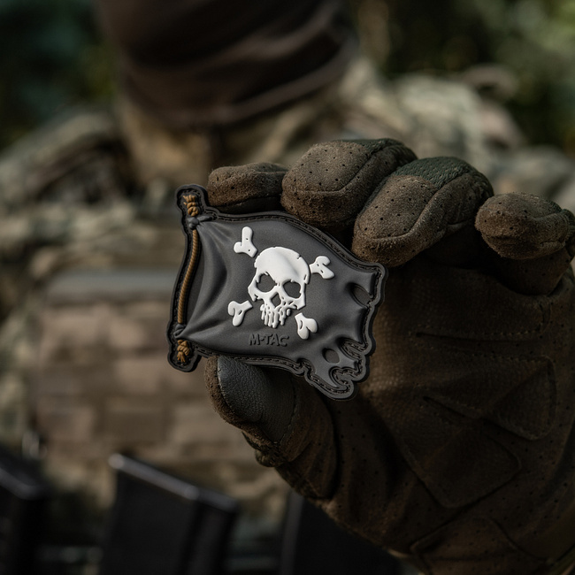 PATCH JOLLY ROGER PVC - BLACK - M-TAC