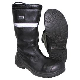 Brit. Fire Boots, used lined, "Sievi", GORE-TEX