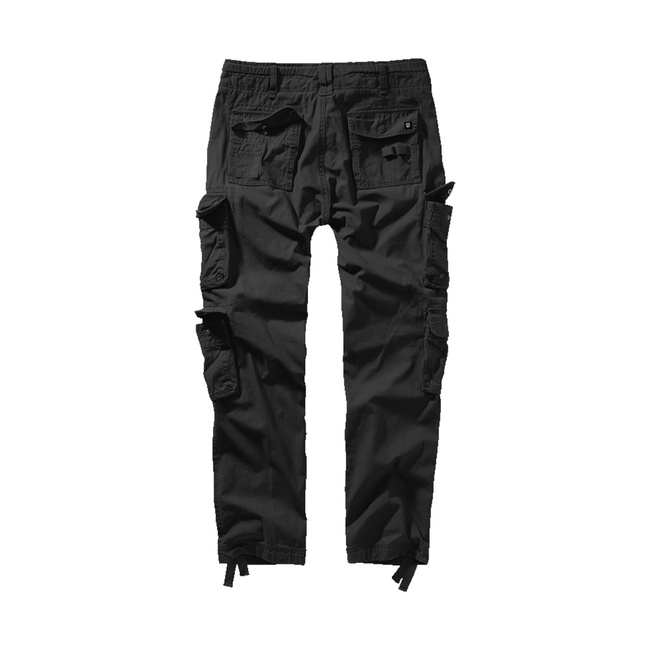 Pure Slim Fit Cargo Trousers for Men - Black - Brandit