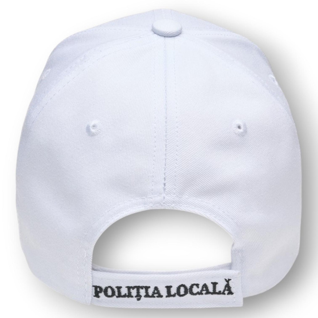 Local Police Cap – 3D Embroidery Premium – 100% Cotton – Adjustable – White – New Model