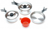 1-PARTY STAINLESS STEEL COOK SET W/ PLASTIC CUP