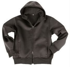 Black NEOPRENE JACKET FLEECE LINED