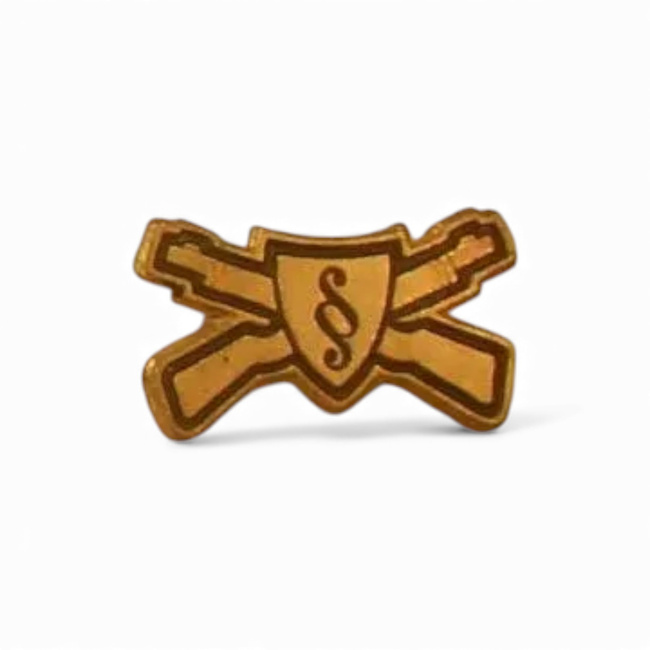 Rank Insignia - Military Justice - Hungarian Army Military Surplus - Gold - Like New