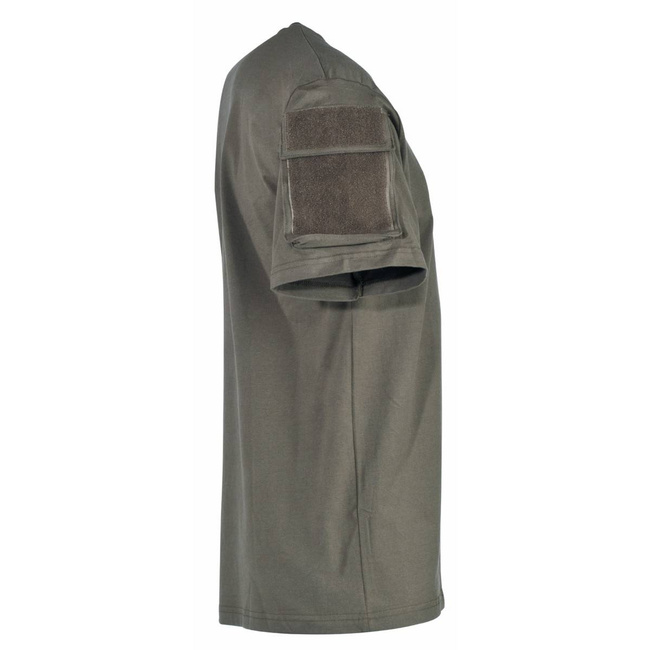 MFH US shirt with velcro pockets on the sleeves, 170g/m2 - OD green